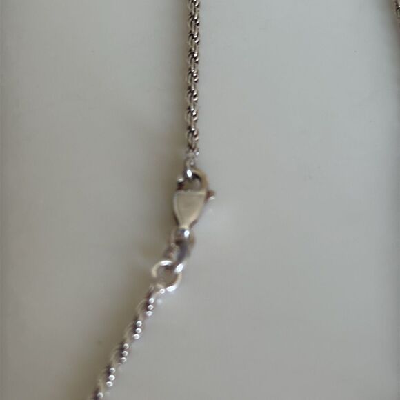 Sterling silver coiled necklace - Picture 3 of 4